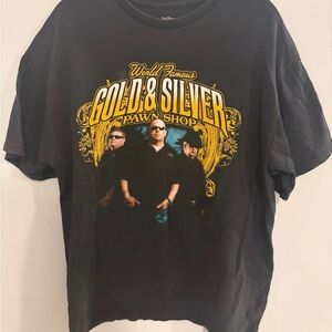 Gold & Silver Pawn Shop Black Graphic Tee